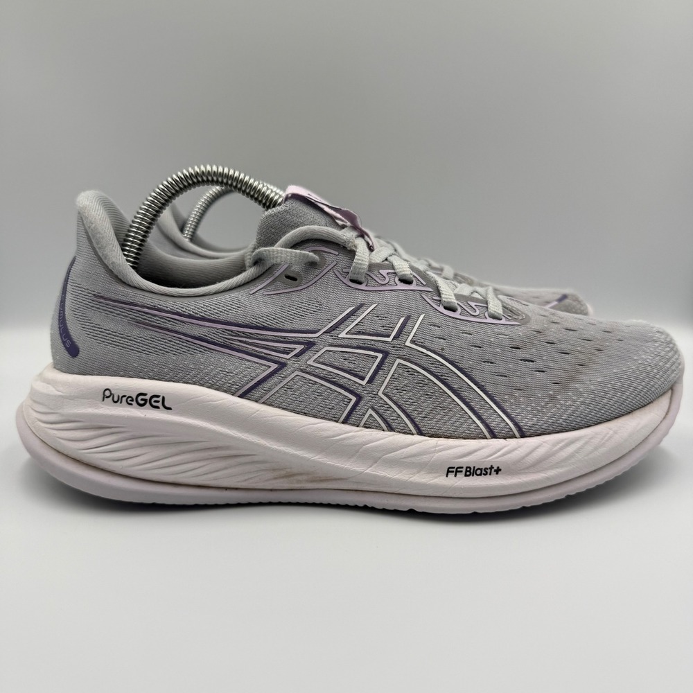 Asics Gel-Cumulus 25 Womens Size 9.5 Running Shoes PureGEL FF Blast+ Grey Purple